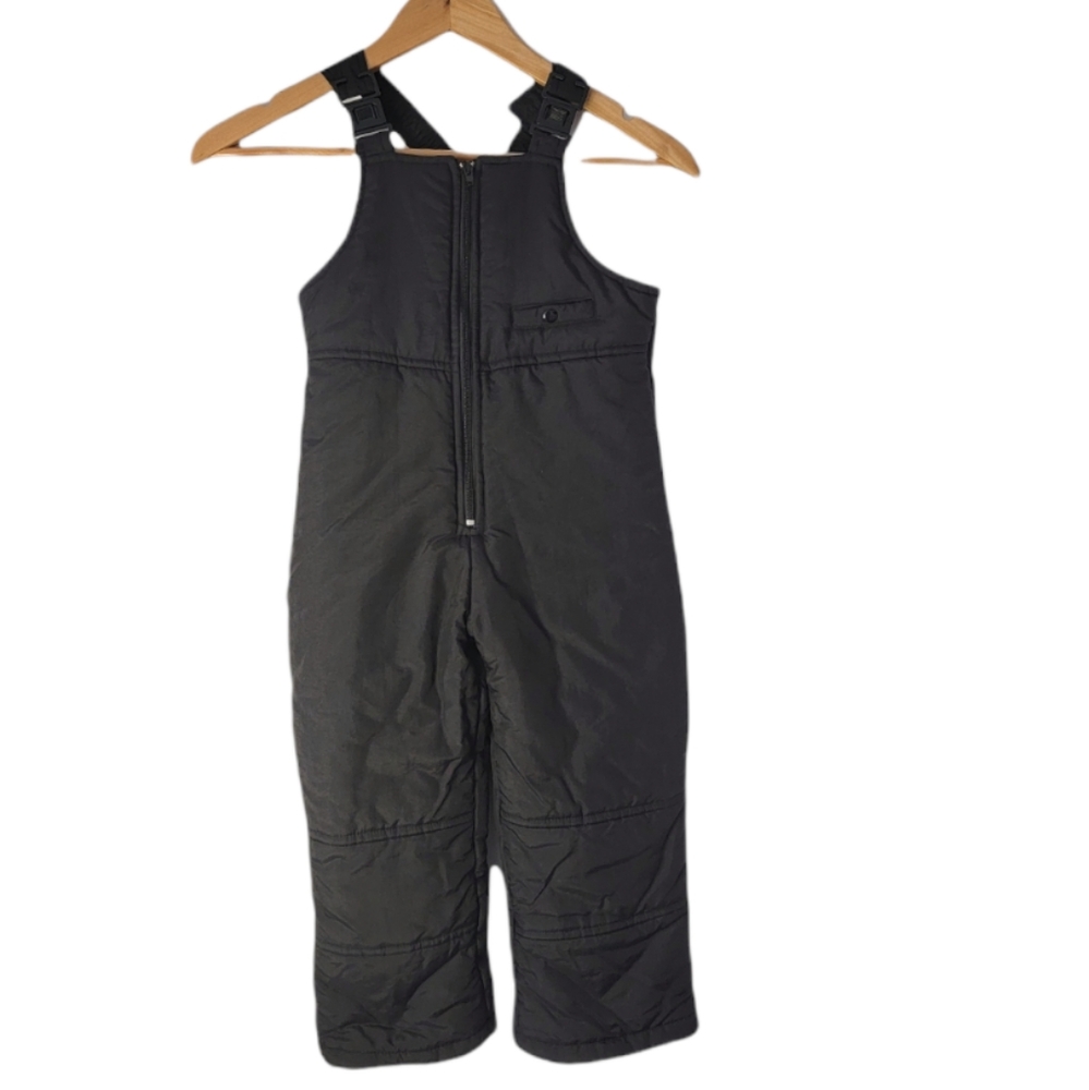 BIG CHILL OUTERWEAR KID'S SNOW PANTS OVERALLS BLACK SIZE M(5/6)